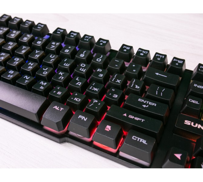 Клавіатура з підсвіткою VR PRO GAME RGB KEYBOARD DCS-1028 EN/UA