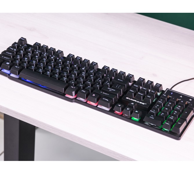 Клавіатура з підсвіткою VR PRO GAME RGB KEYBOARD DCS-1028 EN/UA