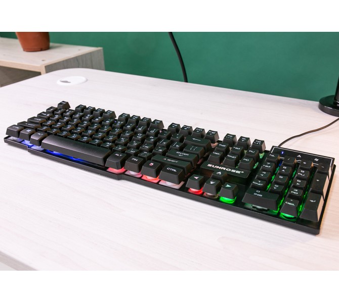 Клавіатура з підсвіткою VR PRO GAME RGB KEYBOARD DCS-1028 EN/UA