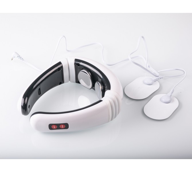 Електричний імпульсний масажер для шиї і спини VR PORTABLE PULSE MASSAGER NM-1804