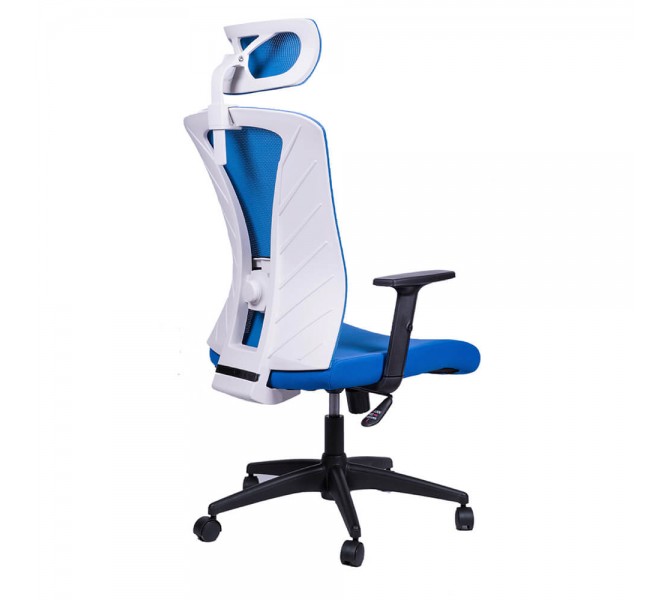 Купить сеточное кресло Barsky Mesh White/Blue BM-05 для офиса