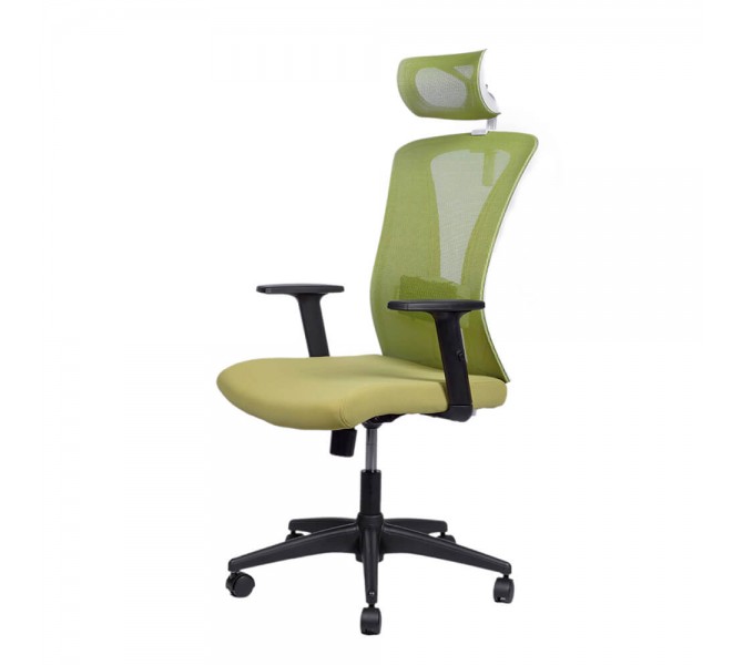 Купить сеточное кресло Barsky Mesh White/Green BM-06 для офис