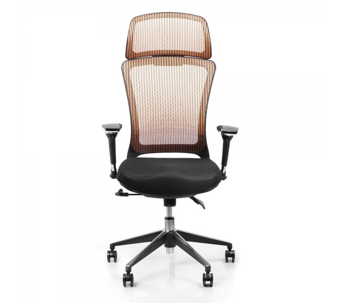 Купить кресло с высоким подголовником Barsky Style Brown BS-01 для персонала