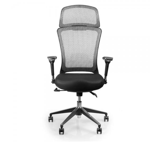 Купить кресло с высоким подголовником Barsky Style Grey BS-02 для персонала