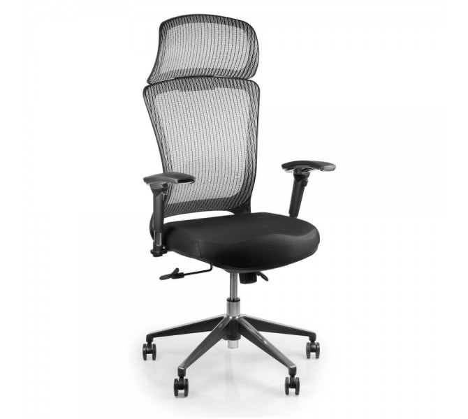 Купить кресло с высоким подголовником Barsky Style Grey BS-02 для персонала