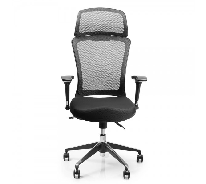 Купить кресло с высоким подголовником Barsky Style Black BS-03 для персонала