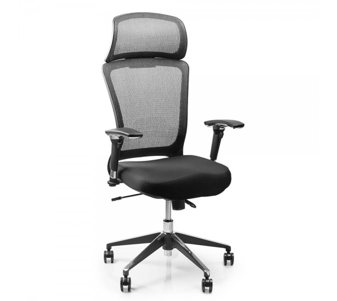 Купить кресло с высоким подголовником Barsky Style Black BS-03 для персонала