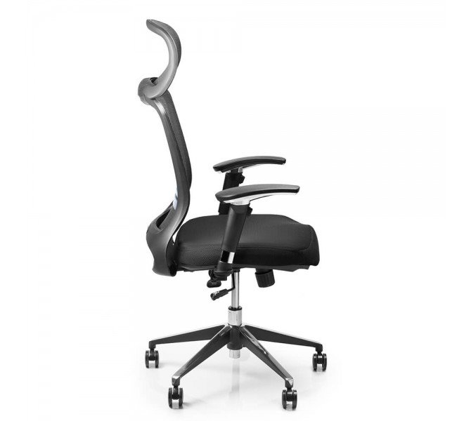 Купить кресло с высоким подголовником Barsky Style Black BS-03 для персонала