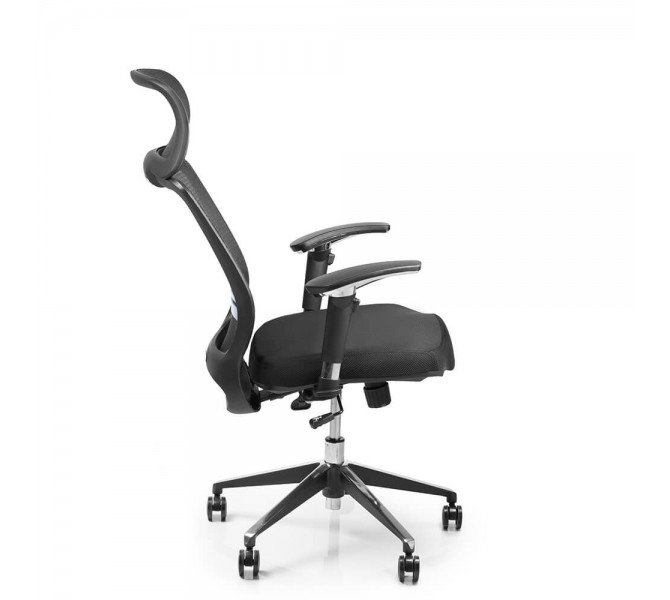 Купить кресло с высоким подголовником Barsky Style Black BS-03 для персонала