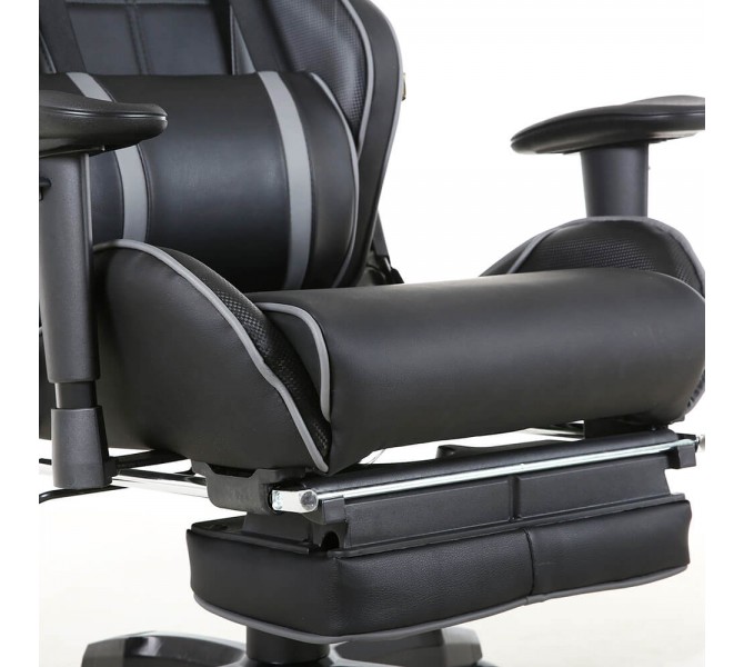 Купить геймерское кресло с подставкой для ног Barsky Batman Black SD-27