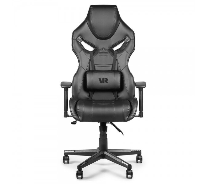 Кресло черного цвета в игровом стиле VR Black Widow SD-29