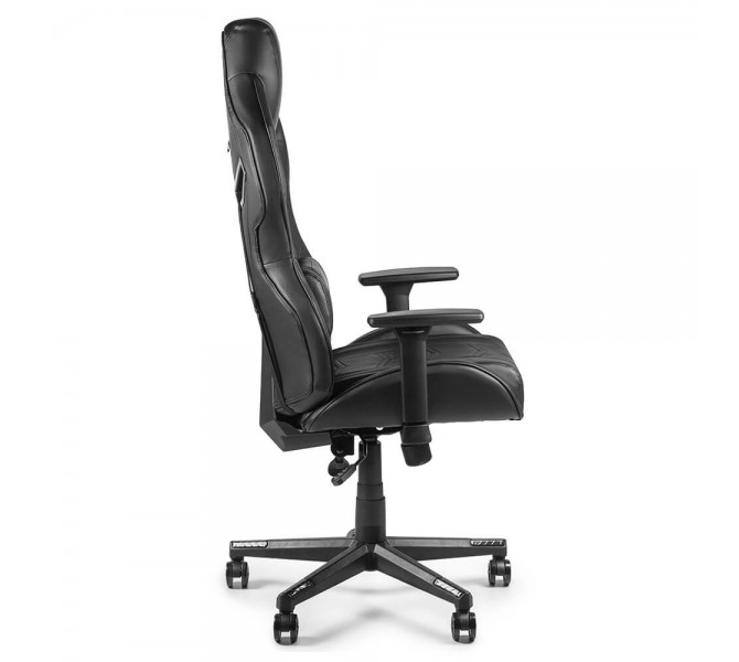 Кресло черного цвета в игровом стиле VR Black Widow SD-29