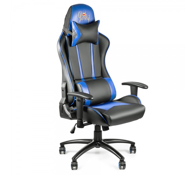 Купить кресло геймерское зима-лето со съемной обивкой Barsky SportDrive Massage Blue SDM-02