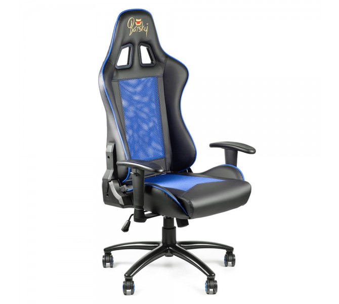 Купить кресло геймерское зима-лето со съемной обивкой Barsky SportDrive Massage Blue SDM-02