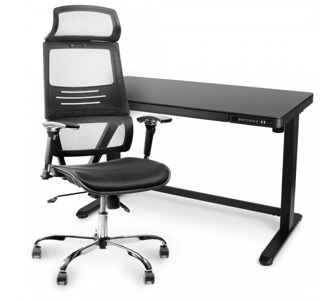 Робоча станція Stand Up Black Glass BB New BSU_el-05/BB-04
