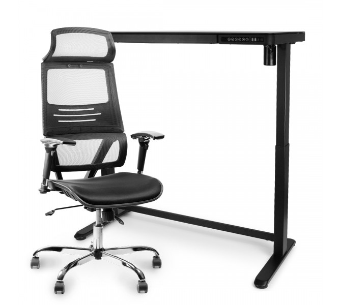 Робоча станція Stand Up Black Glass BB New BSU_el-05/BB-04
