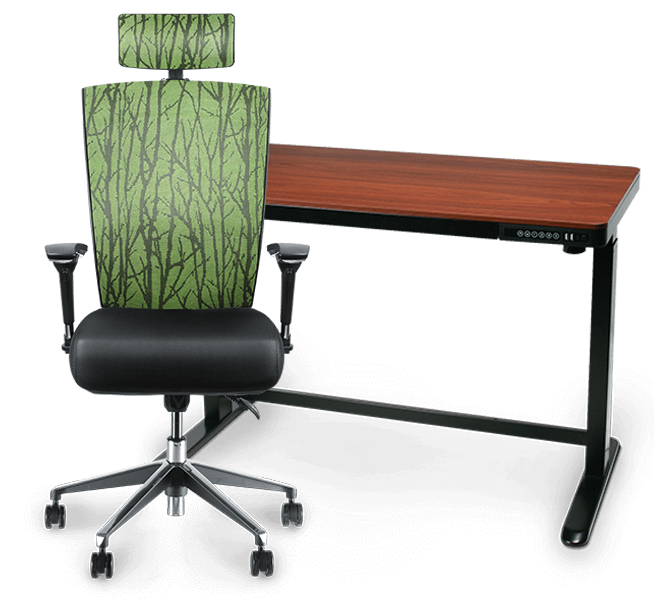 Робоча станція Stand Up Wooden Glass Eco BSU_el-07\G-1