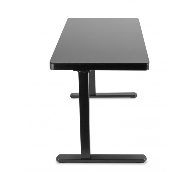 Купити регульований по висоті стіл зі стільницею зі скла Barsky StandUp black glass 1200*600 BST-11