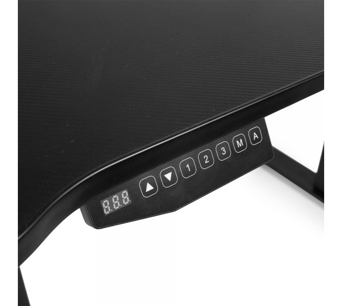 Купить стол с регулировкой высоты и покрытием "карбон" Barsky StandUp Memory electric black 1350*670 BSU_el-02
