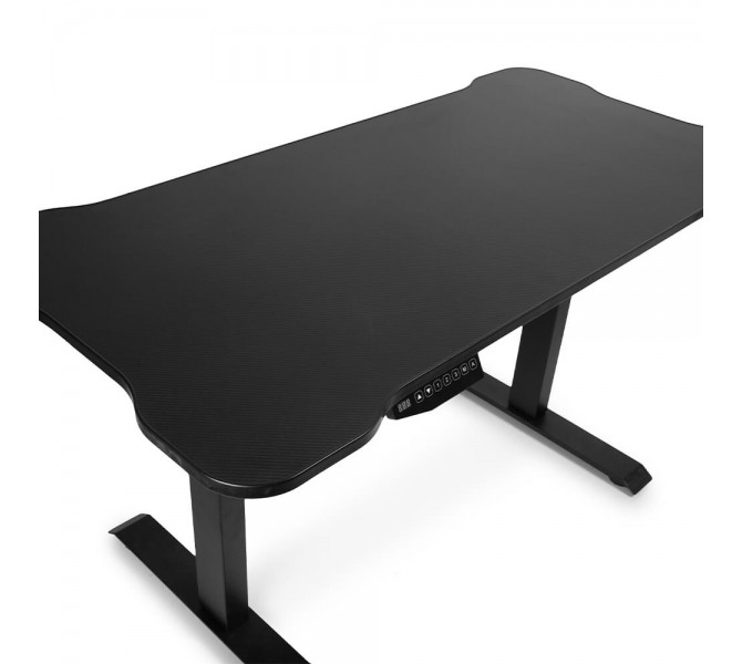 Купить стол с регулировкой высоты и покрытием "карбон" Barsky StandUp Memory electric black 1350*670 BSU_el-02