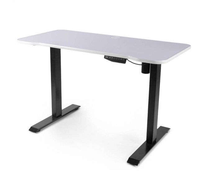 Купить стол белого цвета с возможностью регулировки высоты Barsky StandUp Memory electric white hpl 1200*600 BSU_el-08