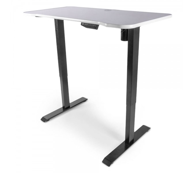 Купить стол белого цвета с возможностью регулировки высоты Barsky StandUp Memory electric white hpl 1200*600 BSU_el-08