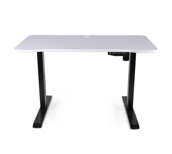 Купить стол белого цвета с возможностью регулировки высоты Barsky StandUp Memory electric white hpl 1200*600 BSU_el-08