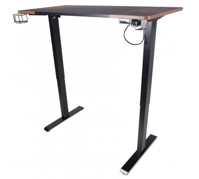 Регульований стіл Barsky User black/antic wood 1200*600 VRU_el-01