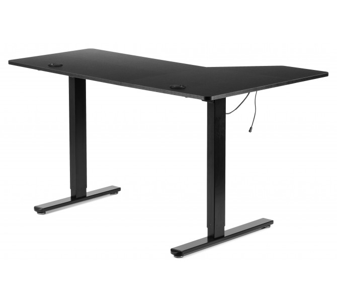 Регульований стіл Barsky User L black 1400*900 VRU_el-01L