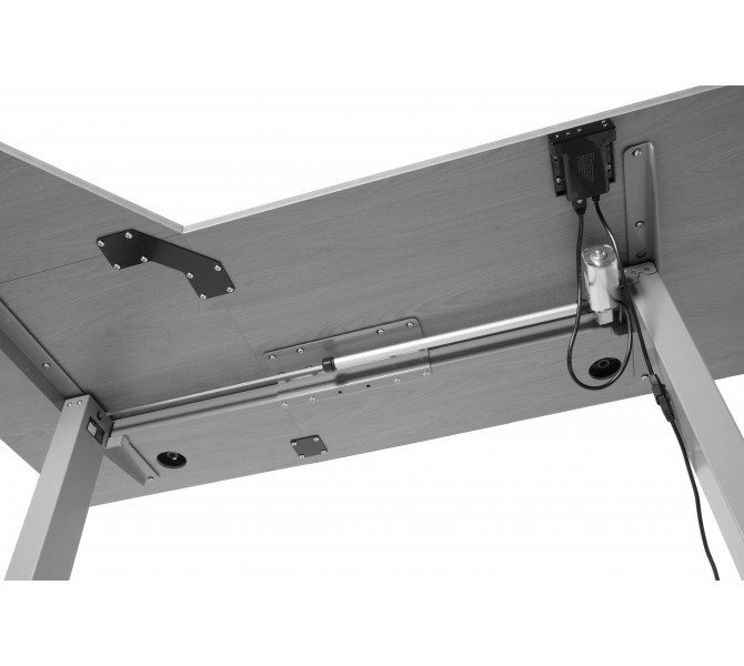 Регульований стіл Barsky User L grey 1400*900 VRU_el-03L