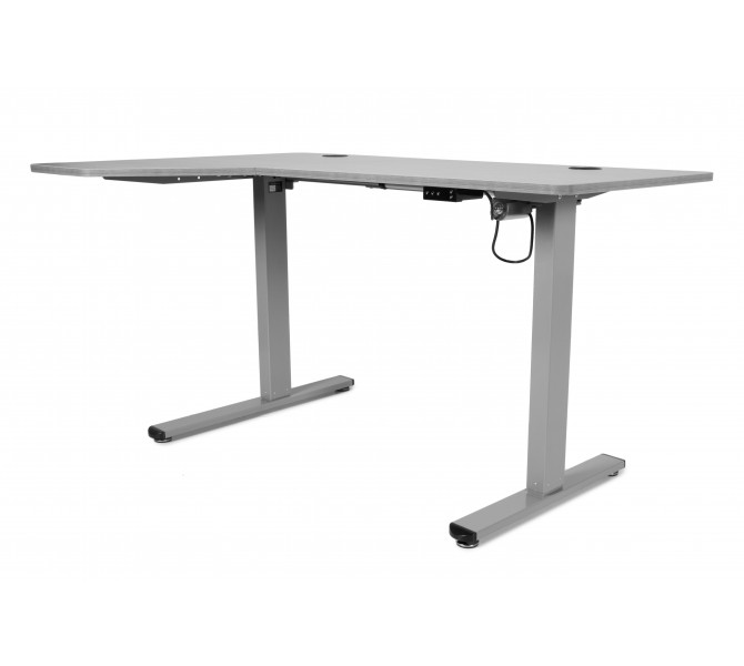 Регульований стіл Barsky User L grey 1400*900 VRU_el-03L
