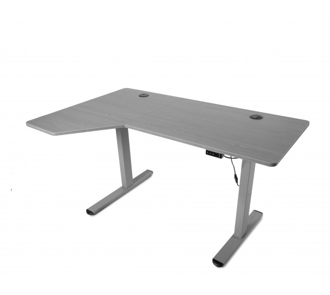Регульований стіл Barsky User L grey 1400*900 VRU_el-03L