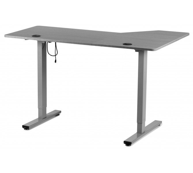 Регульований стіл Barsky User L grey 1400*900 VRU_el-03L